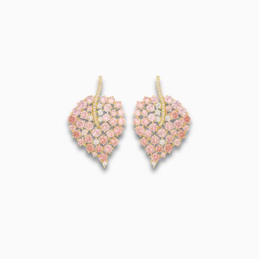 Blush Golden Petal Earrings – FIORENE