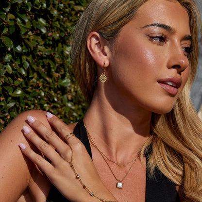 North Star Medal Earring – FIORENE