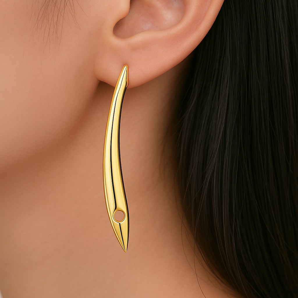 Golden Curve Earrings – FIORENE
