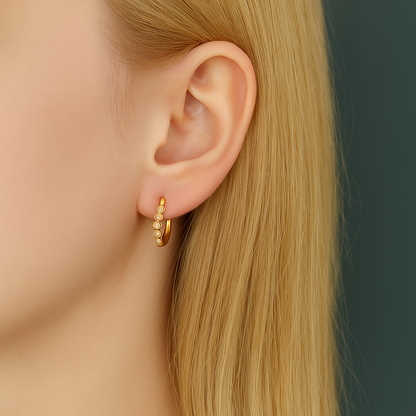 Diamond Dots Earrings  – FIORENE