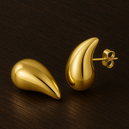 Golden Drop Earrings – FIORENE