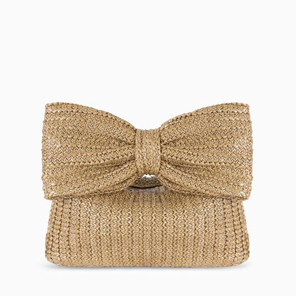 Solstice Bow Raffia Handbag – FIORENE