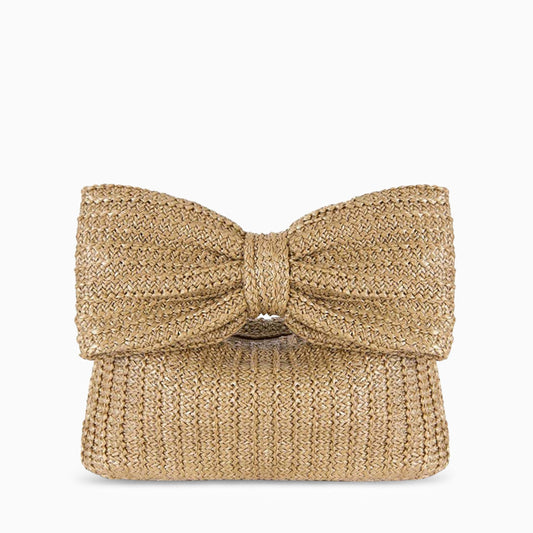 Solstice Bow Raffia Handbag – FIORENE