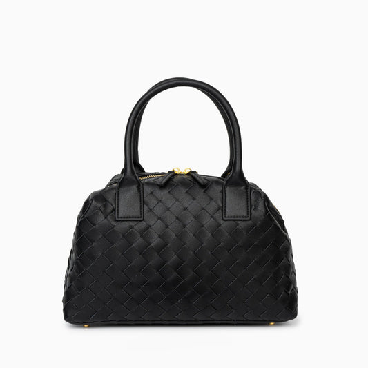 Noir Woven Handbag – FIORENE
