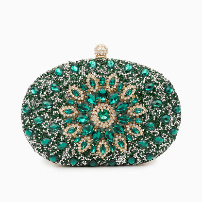 Rosé Blossom Crystal Clutch – FIORENE
