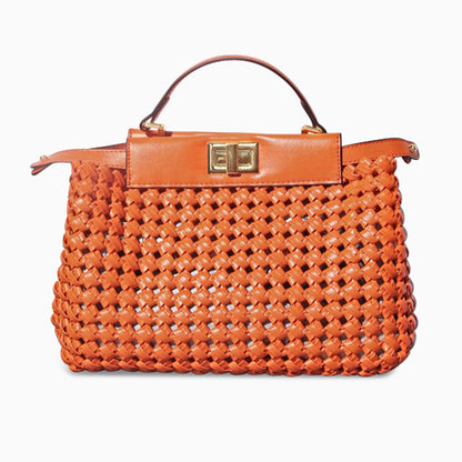 Verdant Muse Woven Handbag – FIORENE
