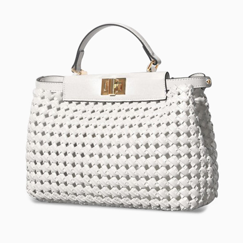 Verdant Muse Woven Handbag – FIORENE