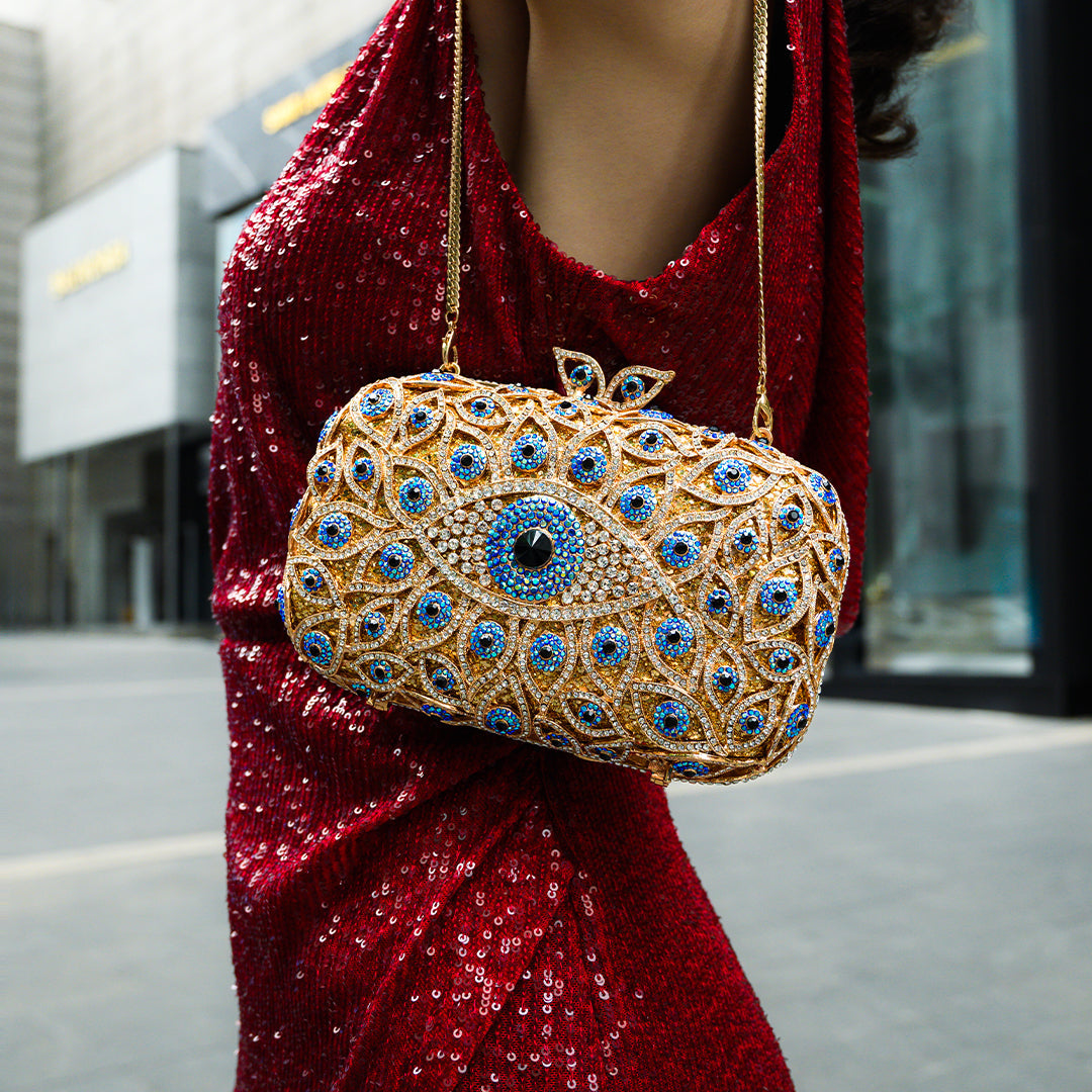 Celestial Gaze Crystal Clutch – FIORENE
