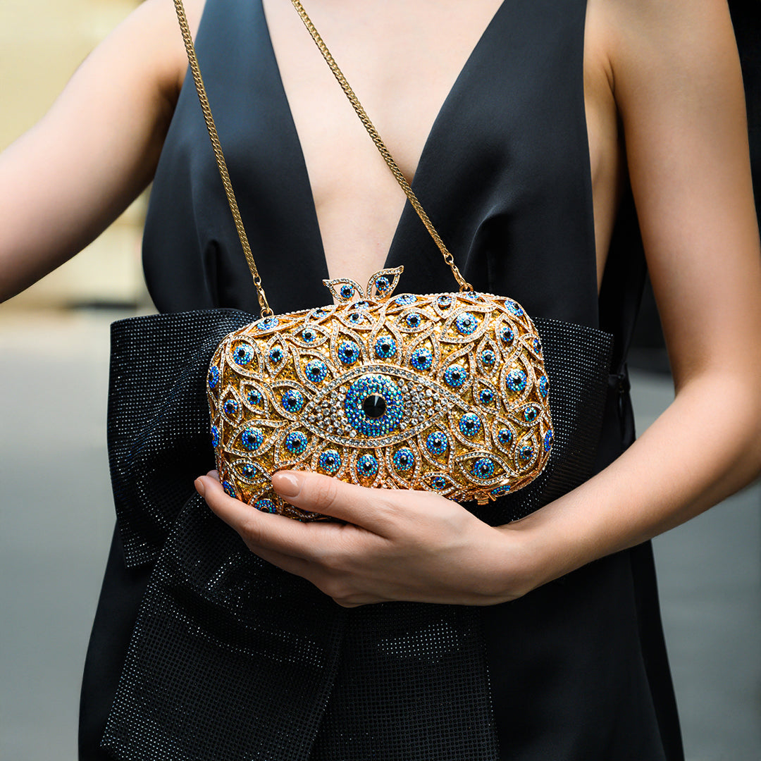 Celestial Gaze Crystal Clutch – FIORENE