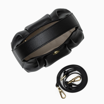 Noir Petal Handbag – FIORENE