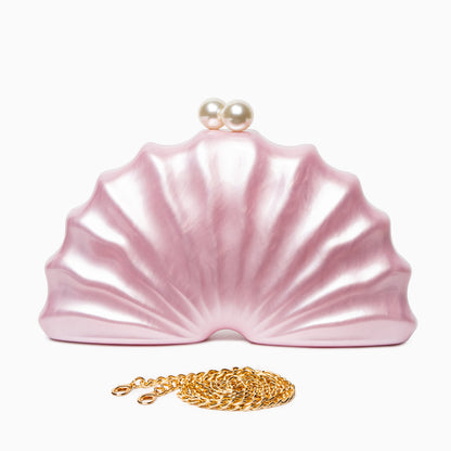 Pearl Radiance Shell Clutch – FIORENE