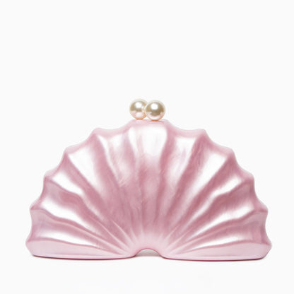Pearl Radiance Shell Clutch – FIORENE