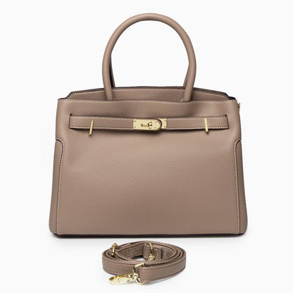 Serena Lock Structured Tote Bag – FIORENE