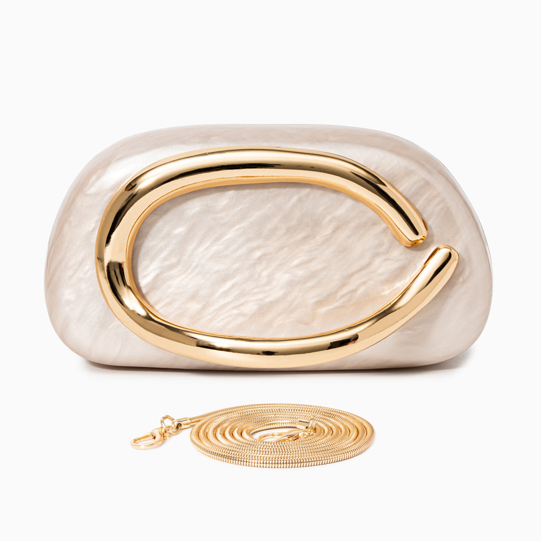 Pearl Wave Statement Clutch Bag – FIORENE