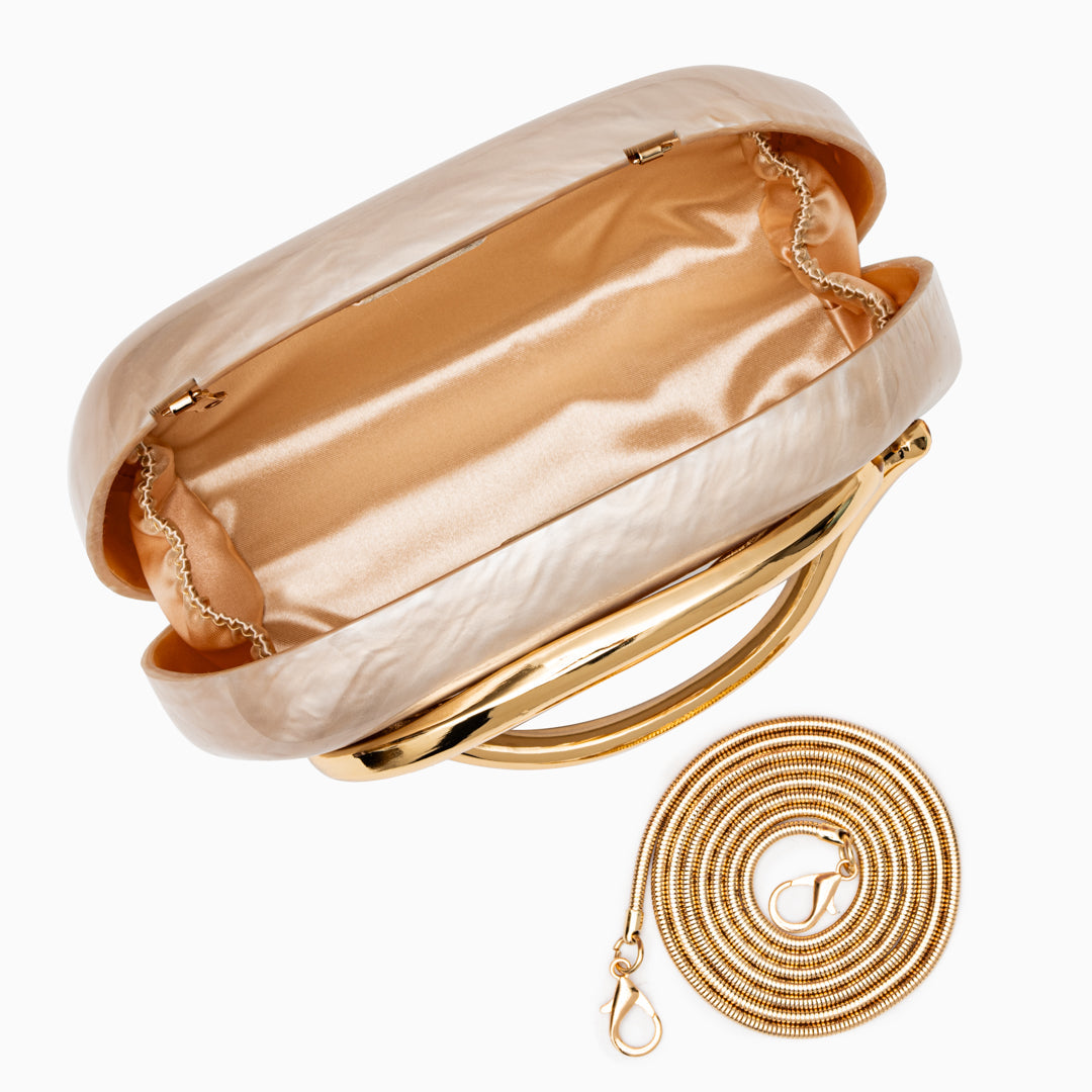 Pearl Wave Statement Clutch Bag – FIORENE