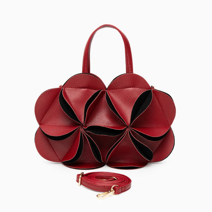 Crimson Bloom Origami Handbag – FIORENE