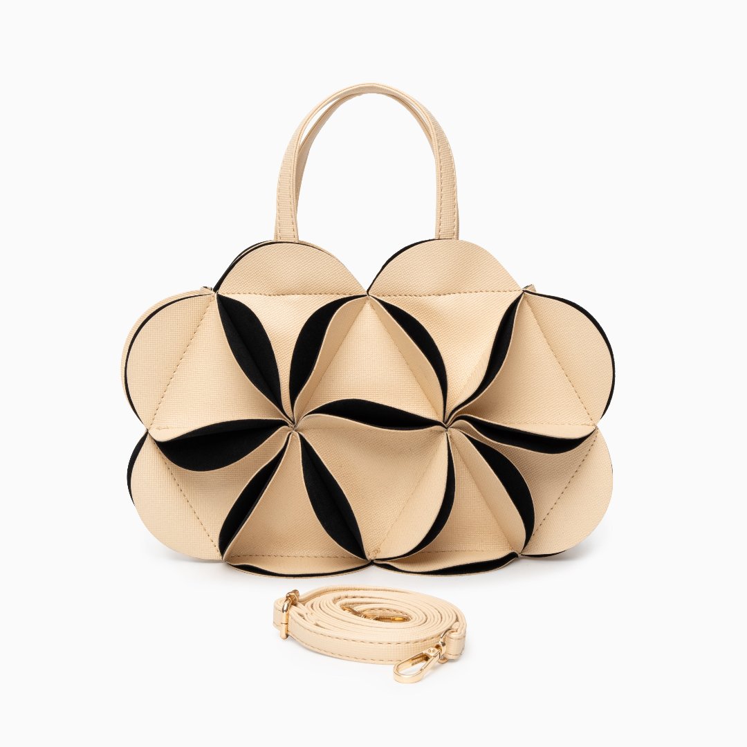 Crimson Bloom Origami Handbag – FIORENE