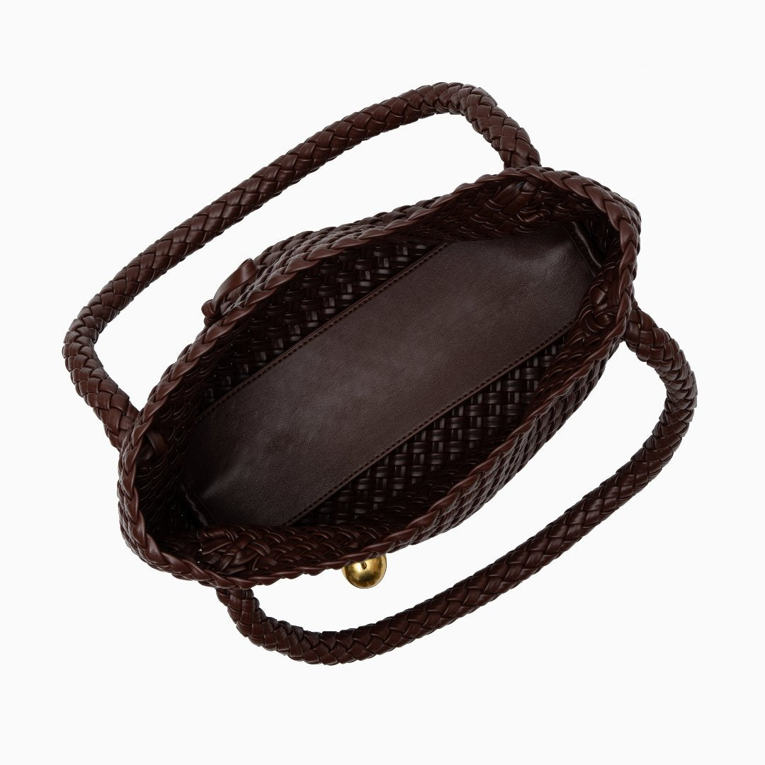 Chestnut Halo Woven Tote Bag – FIORENE