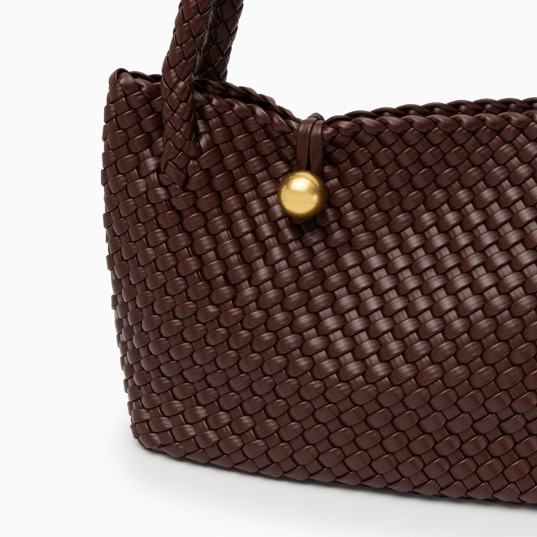 Chestnut Halo Woven Tote Bag – FIORENE