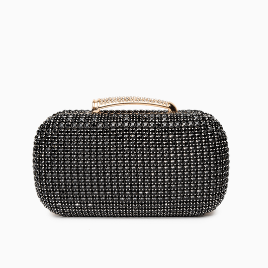 Noir Crystal Clutch – FIORENE