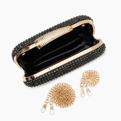 Blue Crystal Gleam Clutch – FIORENE