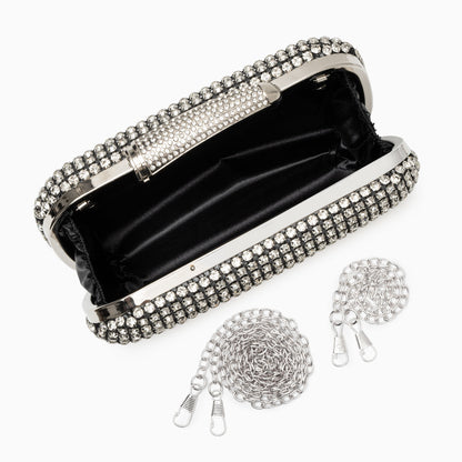 Blue Crystal Gleam Clutch – FIORENE