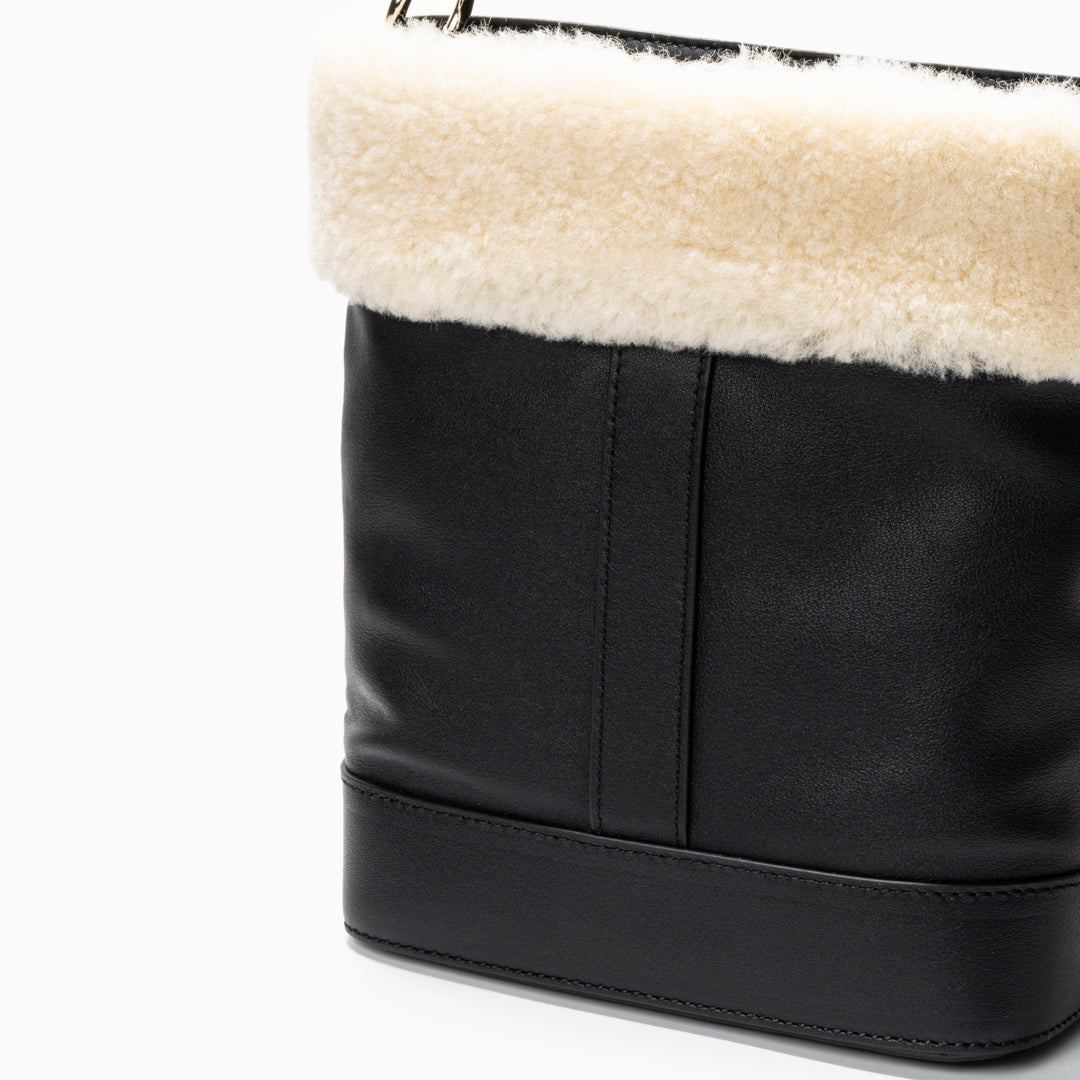 Shearling Midnight Shoulder Bag - FIORENE