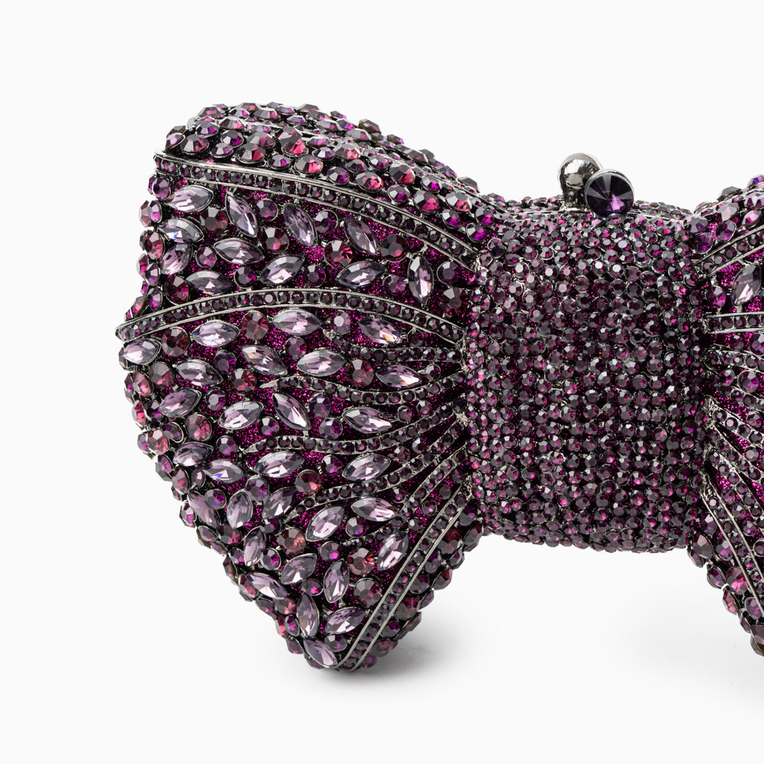 Diamond Bloom Bow Clutch – FIORENE