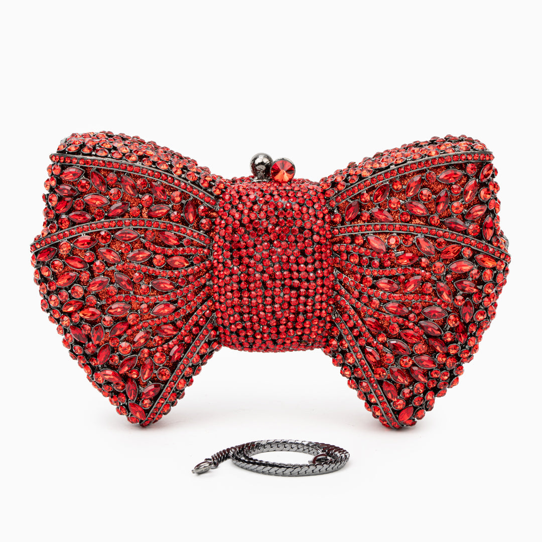 Diamond Bloom Bow Clutch – FIORENE