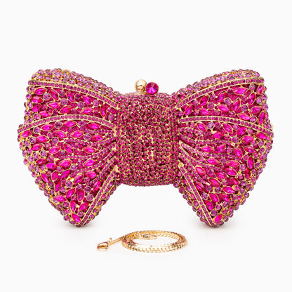 Diamond Bloom Bow Clutch – FIORENE