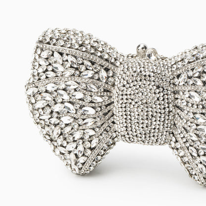 Diamond Bloom Bow Clutch – FIORENE