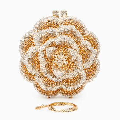 Golden Camélia Bloom Clutch – FIORENE