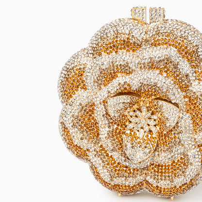 Golden Camélia Bloom Clutch – FIORENE