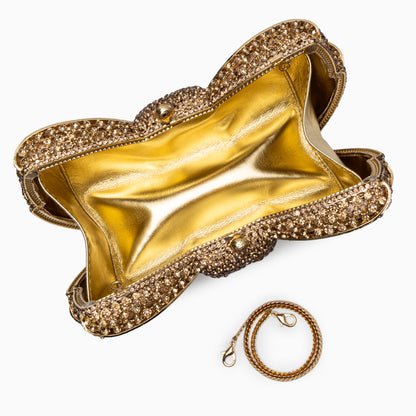 Diamond Bloom Bow Clutch – FIORENE