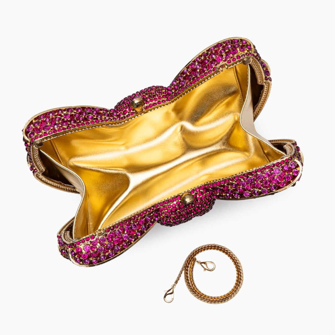Diamond Bloom Bow Clutch – FIORENE