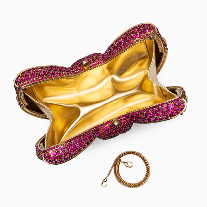 Diamond Bloom Bow Clutch – FIORENE