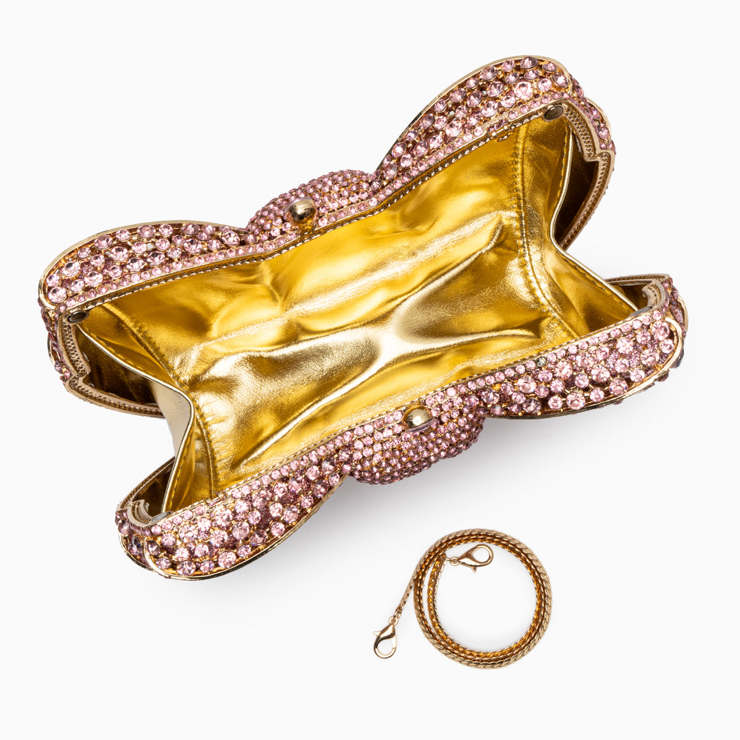 Diamond Bloom Bow Clutch – FIORENE