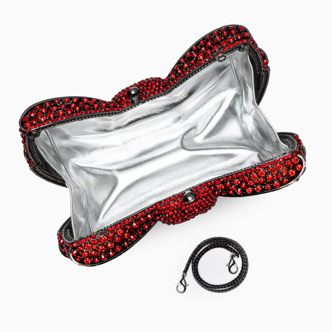 Diamond Bloom Bow Clutch – FIORENE