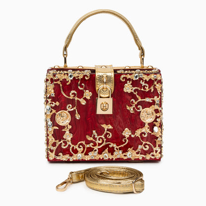 Aqua Baroque Bloom Handbag – FIORENE