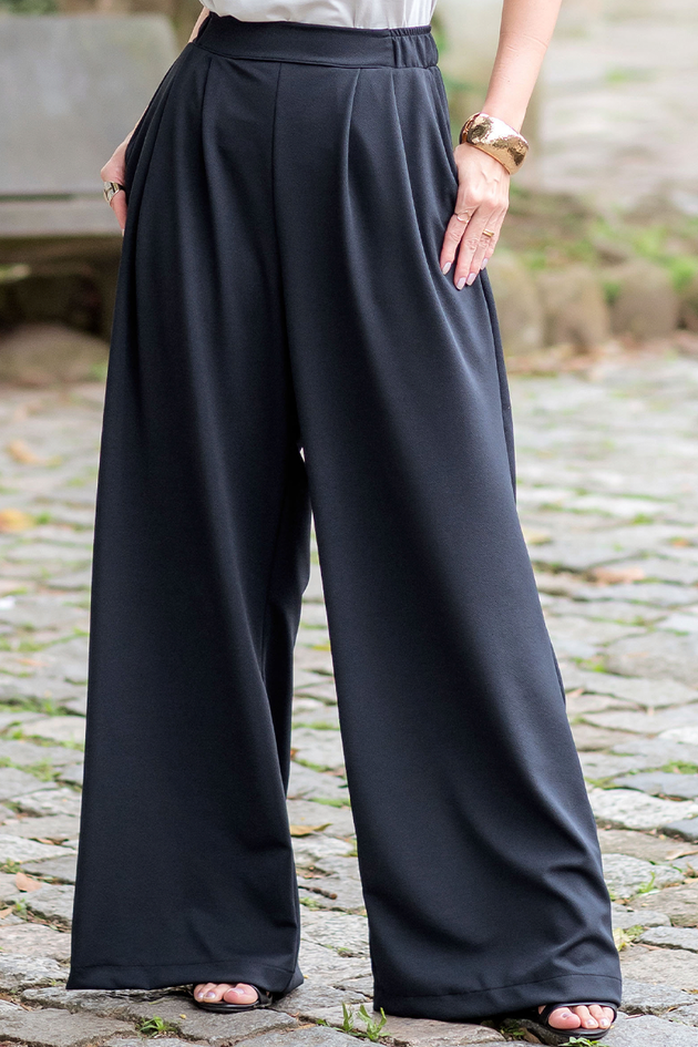 Belmonte Pleated Palazzo Trousers
