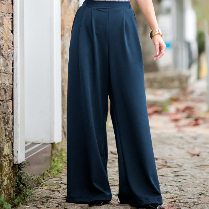 Belmonte Pleated Palazzo Trousers
