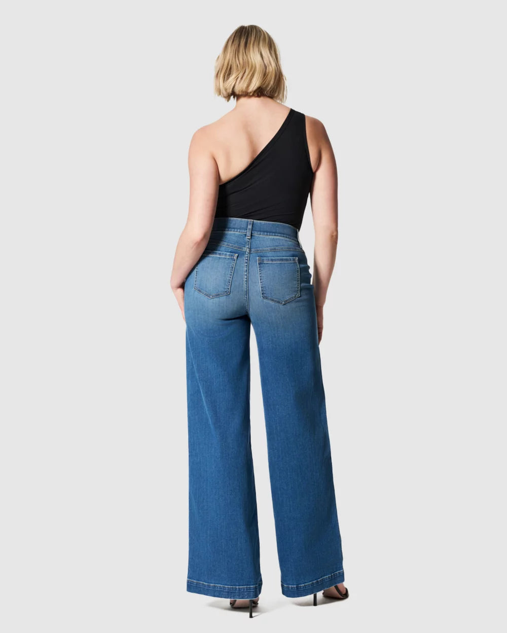 Rivelle Blue-Seam Wide-Leg Jeans