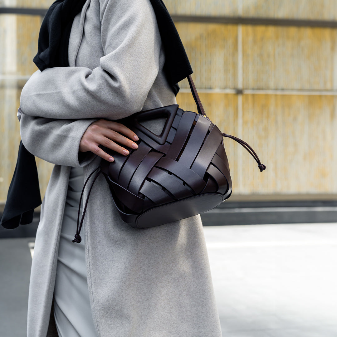 Mocha Weave Handbag – FIORENE
