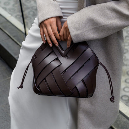 Mocha Weave Handbag – FIORENE