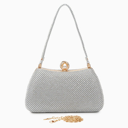 Silver Symphony Pearl Clutch – FIORENE