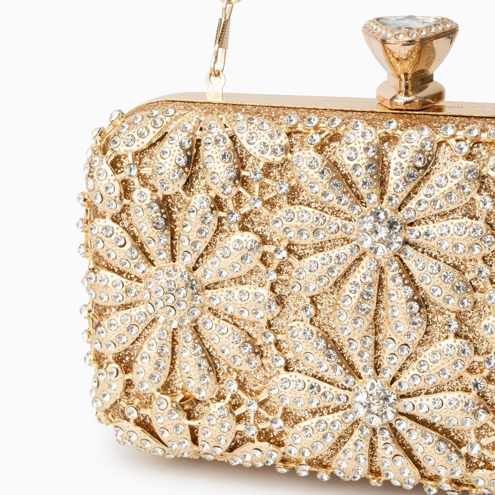 Golden Daisy Spark Clutch – FIORENE