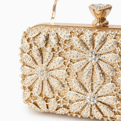 Golden Daisy Spark Clutch – FIORENE