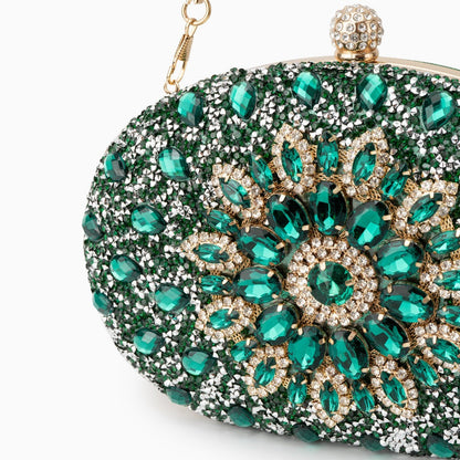 Rosé Blossom Crystal Clutch – FIORENE