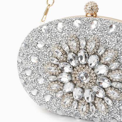 Rosé Blossom Crystal Clutch – FIORENE