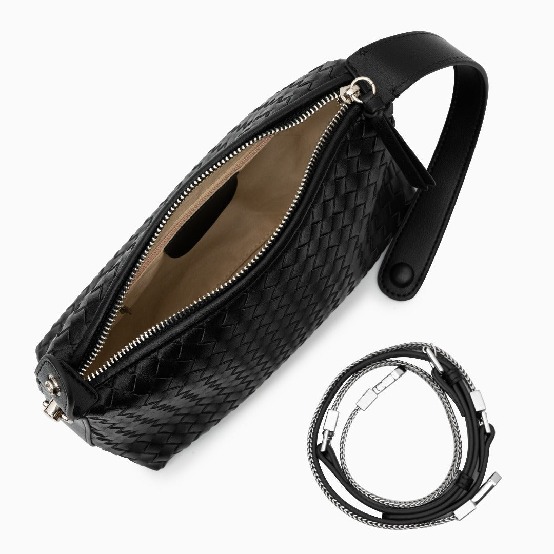 Midnight Woven Handbag – FIORENE